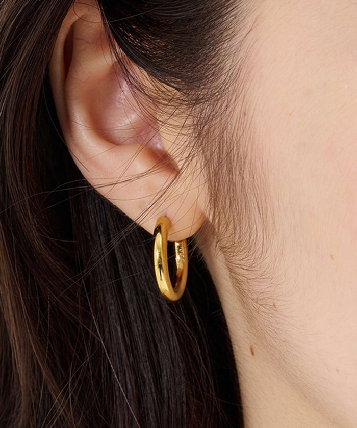ピアス/アクセサリー/プランプフープ ステンレス ピアス TINA：JOJUN