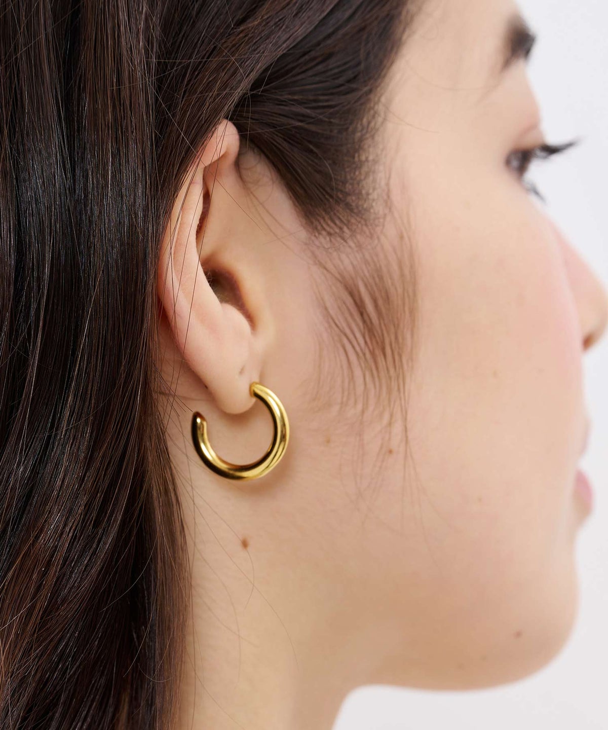 ピアス/アクセサリー/プランプフープ ステンレス ピアス TINA：JOJUN