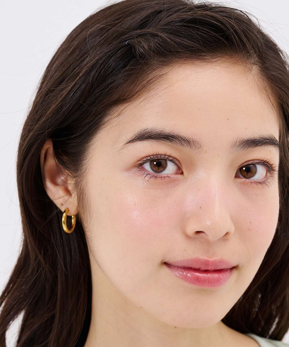 ピアス/アクセサリー/プランプフープ ステンレス ピアス TINA：JOJUN