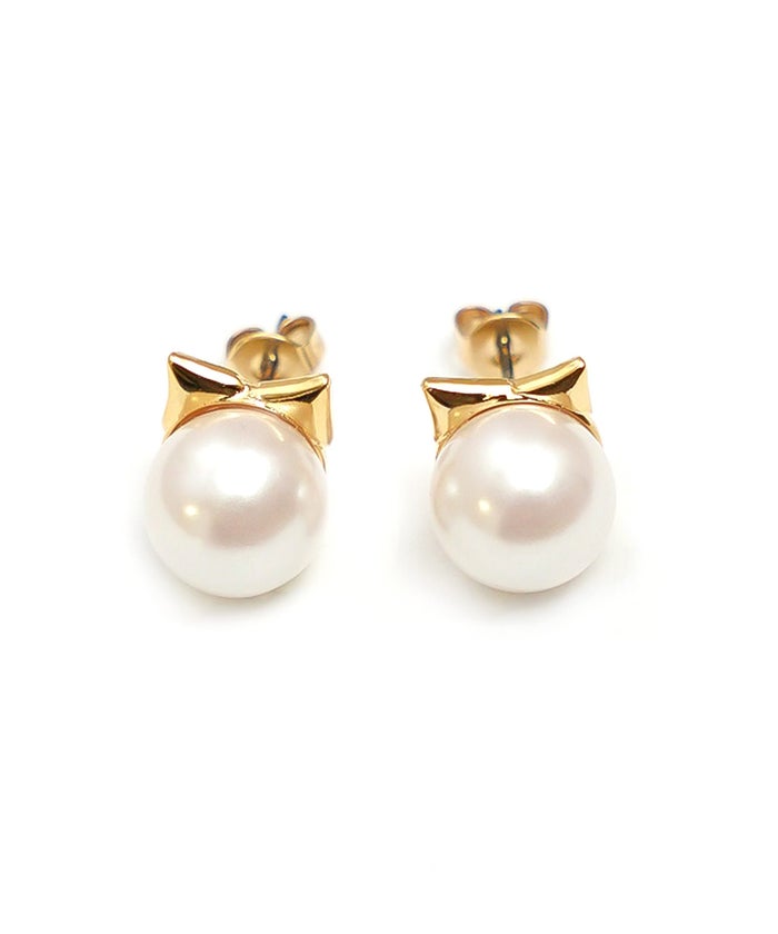 キャット パール ピアス イヤリング Cat Pearl Pierce Earring