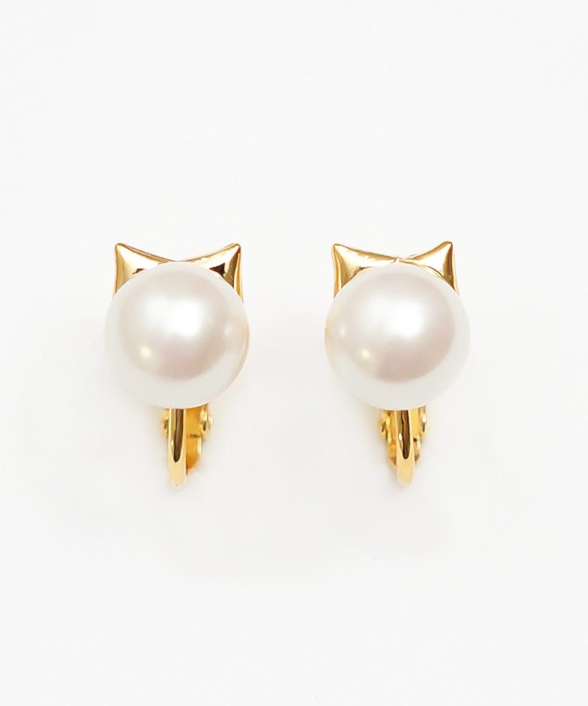 キャット パール ピアス イヤリング Cat Pearl Pierce Earring