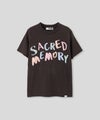 グレー ピンク ブラック 半袖 Tシャツ クロックフロッキープリント ウォッシャブル M L カラフルフロッキープリントTシャツ AT THE TRNK ＠
