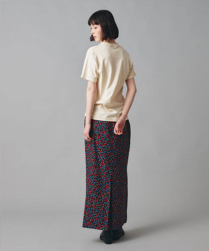 ホワイト グレー クリーム ブラック Tシャツ 半袖 プリント ウォッシャブル M L GOODDAYロゴＴシャツ AT THE TRNK ＠