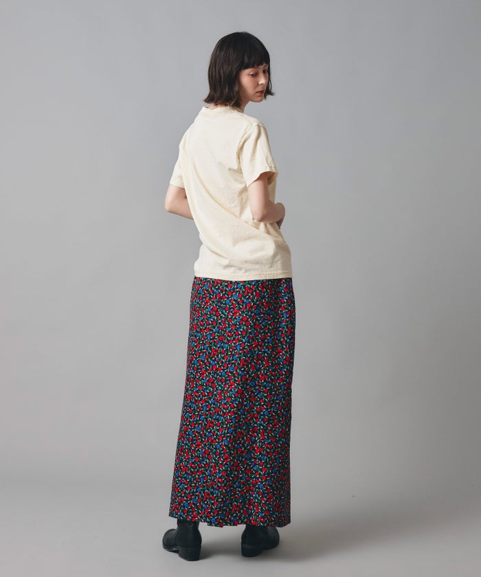 ホワイト グレー クリーム ブラック Tシャツ 半袖 プリント ウォッシャブル M L GOODDAYロゴＴシャツ AT THE TRNK ＠