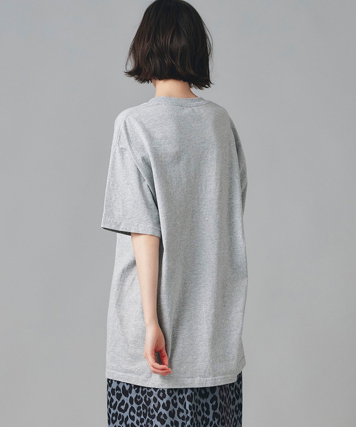 アイボリー グレー ブラック Tシャツ プリント 半袖 ウォッシャブル M L レコードプリントＴシャツ AT THE TRNK ＠