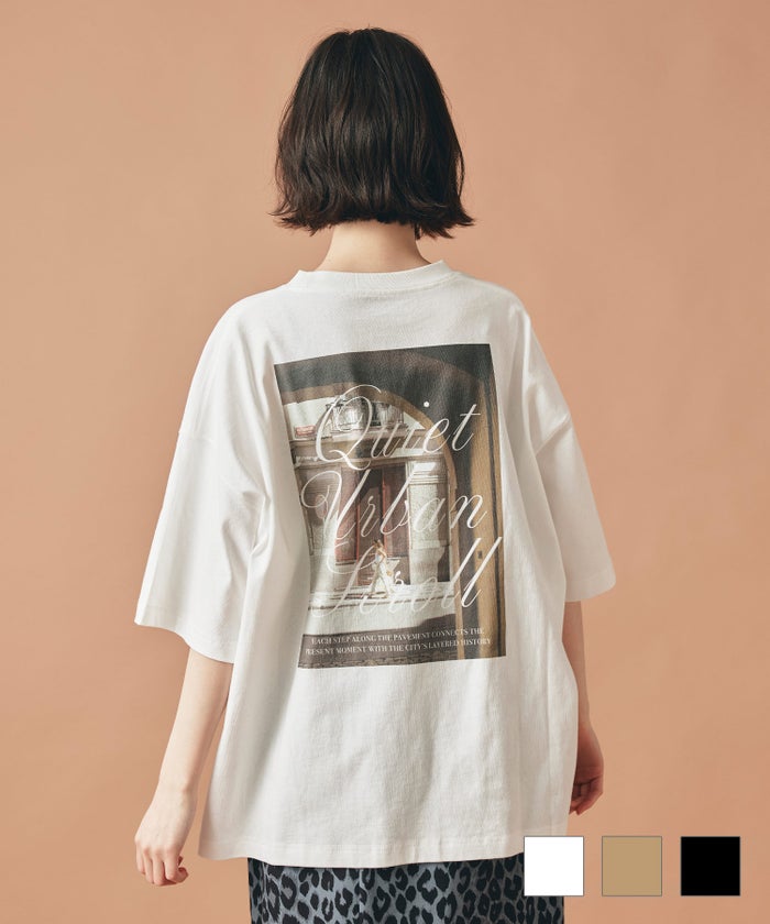バックプリント フォト Ｔシャツ AT THE TRNK 全3色｜rnk531-0004