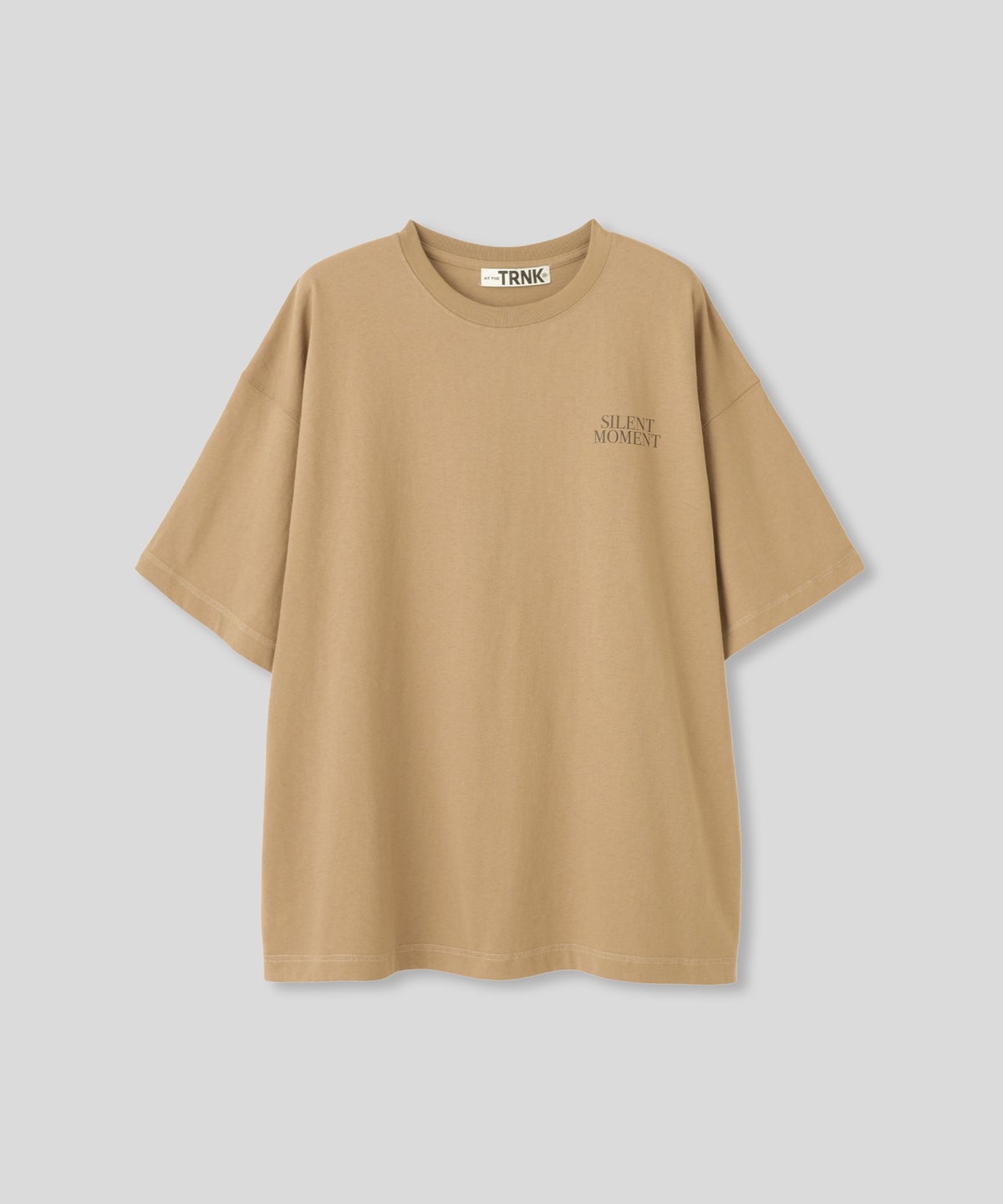 ホワイト ベージュ ブラック 半袖 Tシャツ バックプリント ウォッシャブル フリーサイズ フォトＴシャツ　バックプリント AT THE TRNK ＠