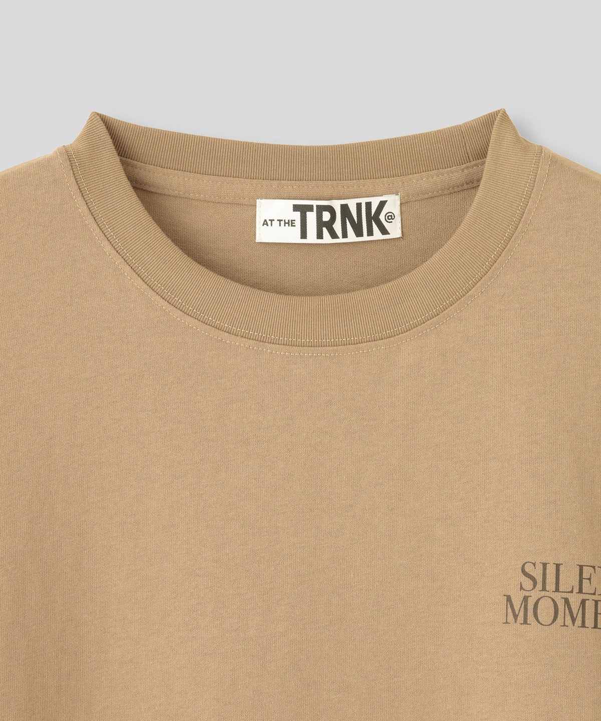 ホワイト ベージュ ブラック 半袖 Tシャツ バックプリント ウォッシャブル フリーサイズ フォトＴシャツ　バックプリント AT THE TRNK ＠