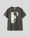 ホワイト チャコール ベージュ 半袖 Tシャツ プリント ウォッシャブル フリーサイズ フォトTシャツ　女性プリント AT THE TRNK ＠