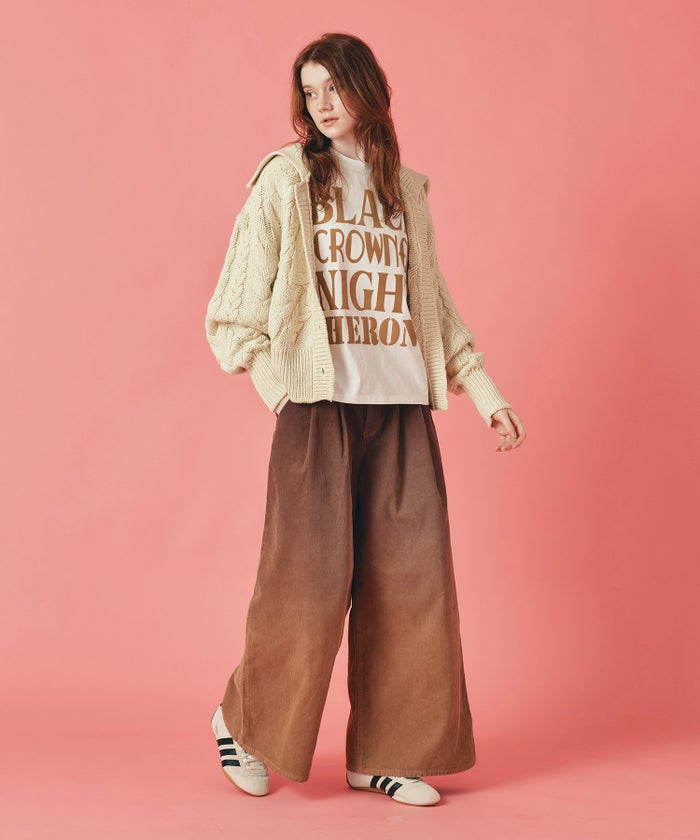ホワイト チャコール ブラック ノースリーブ Tシャツ ウォッシャブル フリーサイズ ノースリプリントＴシャツ AT THE TRNK ＠