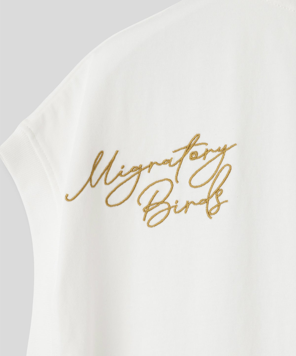 ホワイト チャコール ブラック ノースリーブ Tシャツ ウォッシャブル フリーサイズ ノースリプリントＴシャツ AT THE TRNK ＠