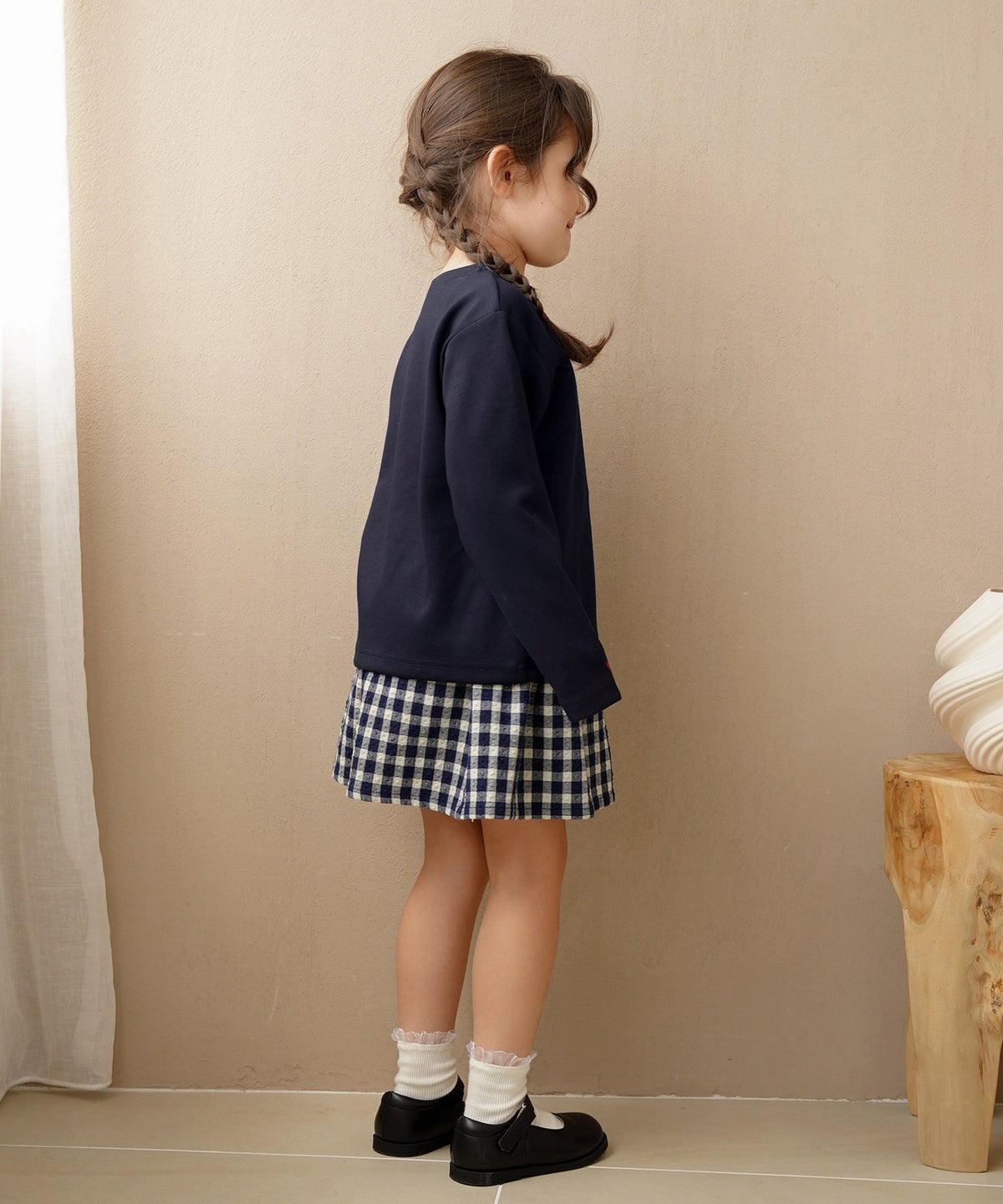 トップス カットソー 長袖 キッズ 親子 おしゃれ おそろい シンプ 90 100 110 120 秋 春 vaniller kids 長袖 Tシャツ le reve vaniller