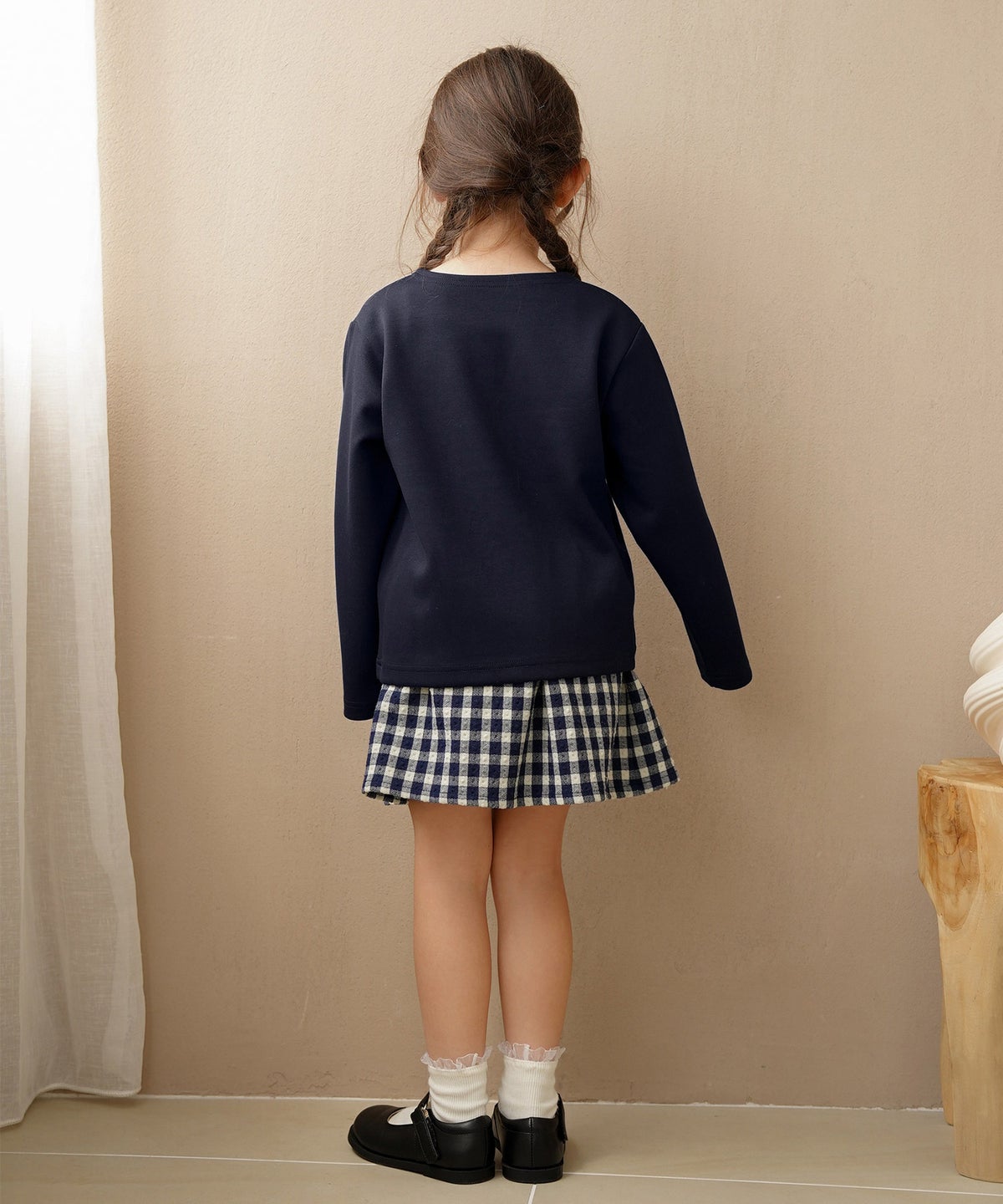 トップス カットソー 長袖 キッズ 親子 おしゃれ おそろい シンプ 90 100 110 120 秋 春 vaniller kids 長袖 Tシャツ le reve vaniller
