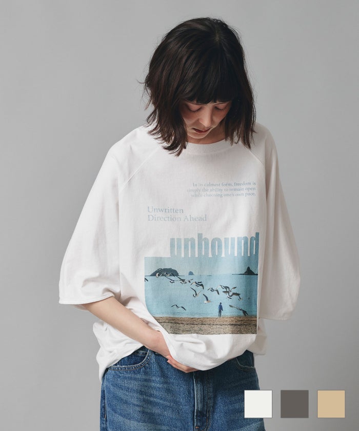 ビックシルエット フォト Ｔシャツ AT THE TRNK