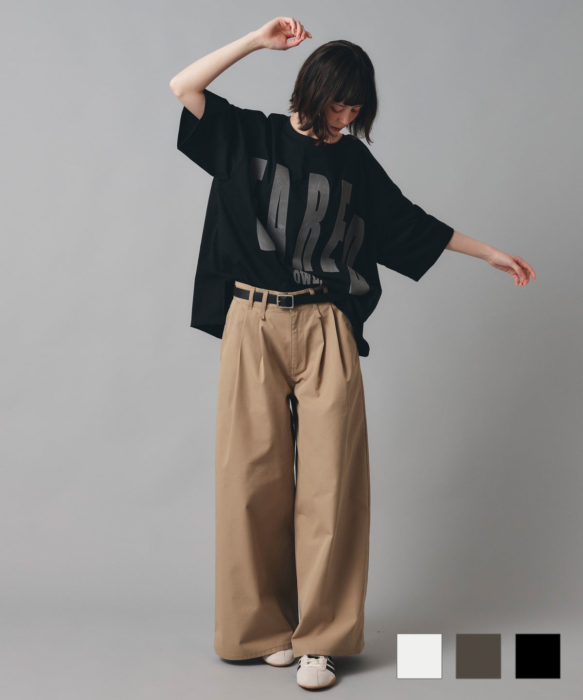 2way ビックフロッキーロゴ Tシャツ AT THE TRNK 全3色｜rnk531-0015【1】
