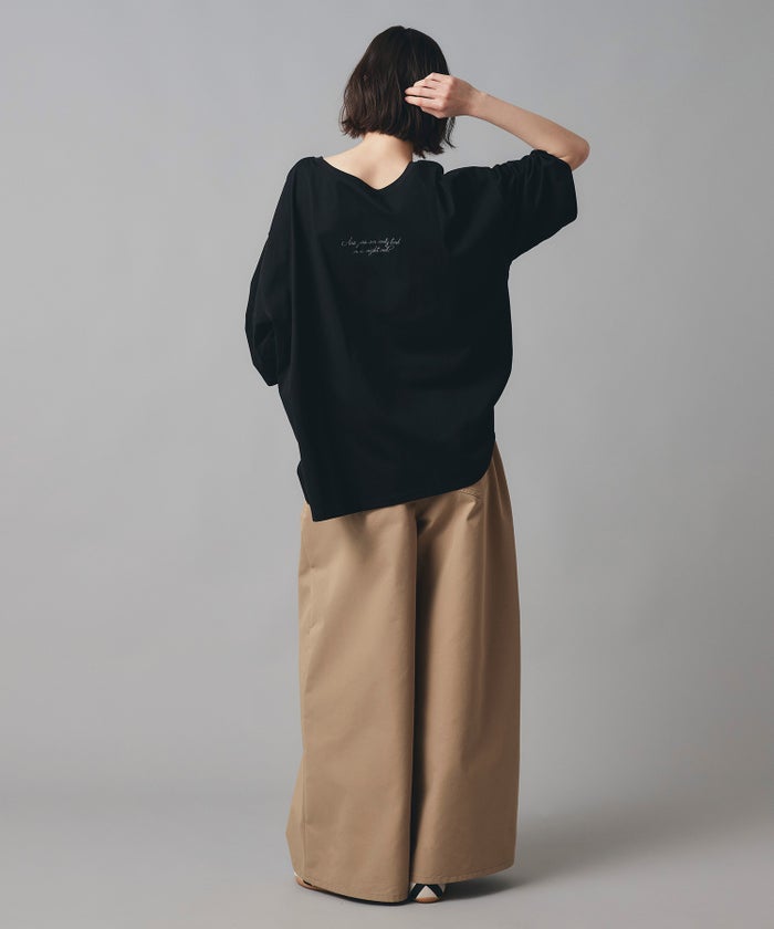ホワイト チャコール ブラック Tシャツ フロッキーロゴ 半袖 ウォッシャブル フリーサイズ 2wayビックフロッキーロゴ Tシャツ AT THE TRNK
