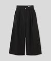 ベージュ ブラック ワイド パンツ チノ ウォッシャブル S M チノワイドパンツ AT THE TRNK