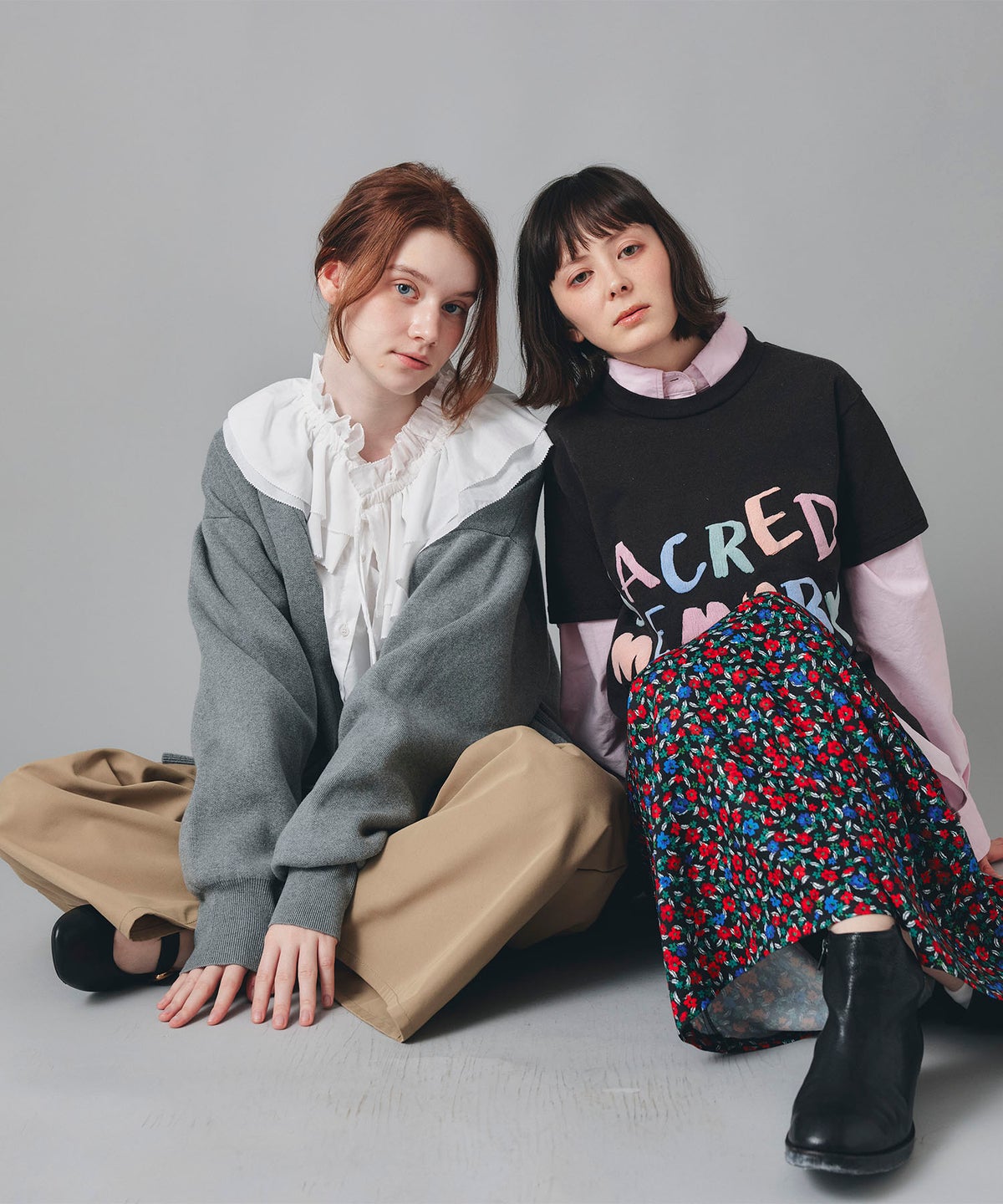 ベージュ ブラック ワイド パンツ チノ ウォッシャブル S M チノワイドパンツ AT THE TRNK