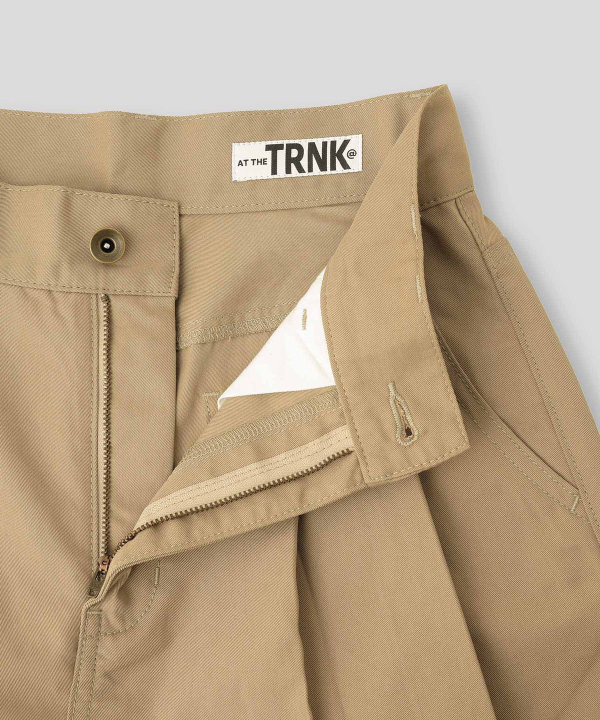 ベージュ ブラック ワイド パンツ チノ ウォッシャブル S M チノワイドパンツ AT THE TRNK