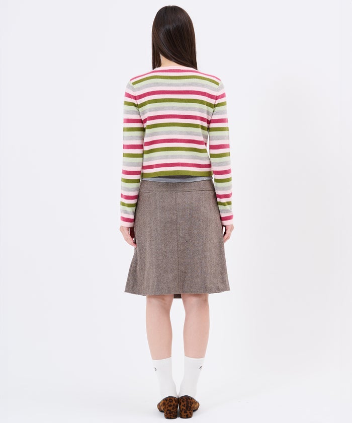 フロント インバーテッド プリーツスカート TINA：JOJUN