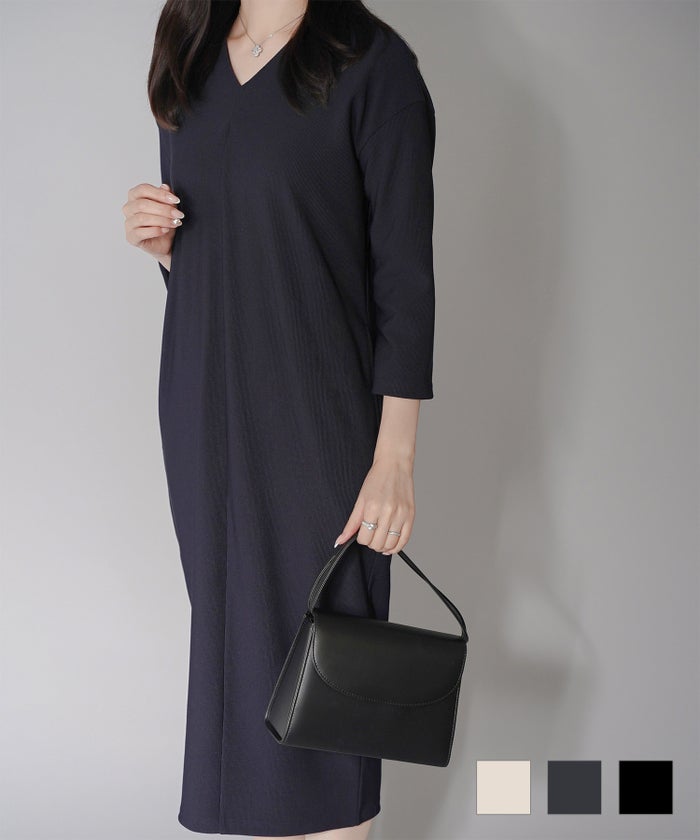コクーン シルエット ワンピース HUIT