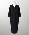 コクーン シルエット ワンピース グレージュ ネイビー ブラック M コクーンシルエットワンピース HUIT