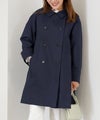 アウター 秋冬 オフィス 大人可愛い 上品 きれいめ 大人カジュアル フェミニン ジョイントスペース バックリボンコットンコート Liala×PG