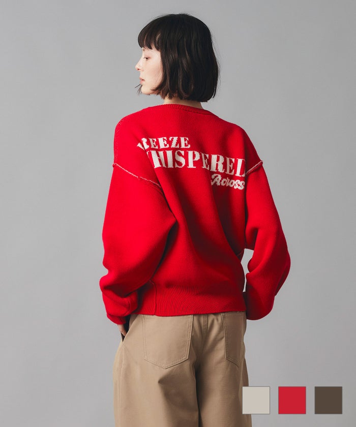 スウェットライク クルー ネック プルオーバー AT THE TRNK