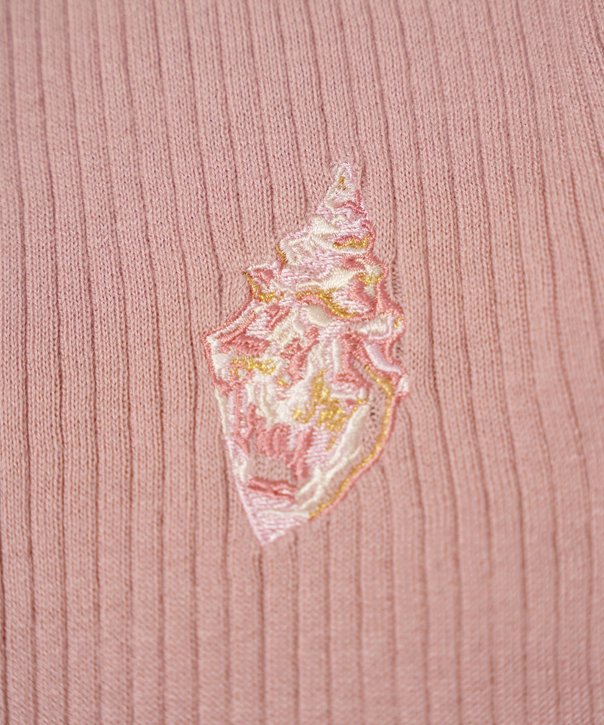 手洗い可 ニット カーディガン 刺繍 アート 襟付き リブ レイヤード ポロニット 秋 ジョイントスペース ウォッシャブル 刺繍 カーディガン Ricaco × Joint Space
