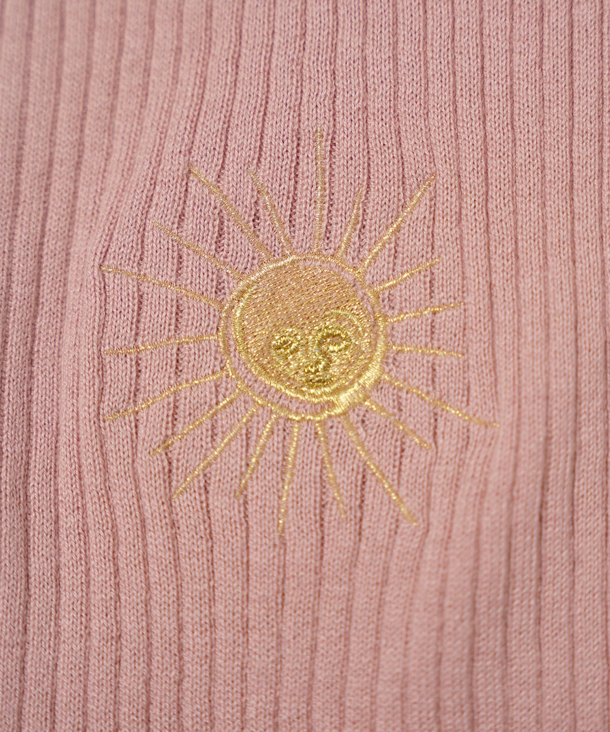 手洗い可 ニット カーディガン 刺繍 アート 襟付き リブ レイヤード ポロニット 秋 ジョイントスペース ウォッシャブル 刺繍 カーディガン Ricaco × Joint Space