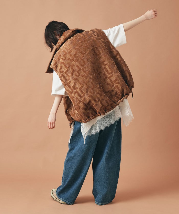 モンスター ベスト トップス ベスト ジレ チャコール カーキ ベージュ キャメル フリーサイズ モンスターベスト AT THE TRNK