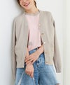 手洗い可 大人カジュアル 可愛い 上品 きれいめ オフィス フェミニン 春 秋冬 着回し ジョイントスペース バイカラーVCDニットアンサンブル Liala×PG
