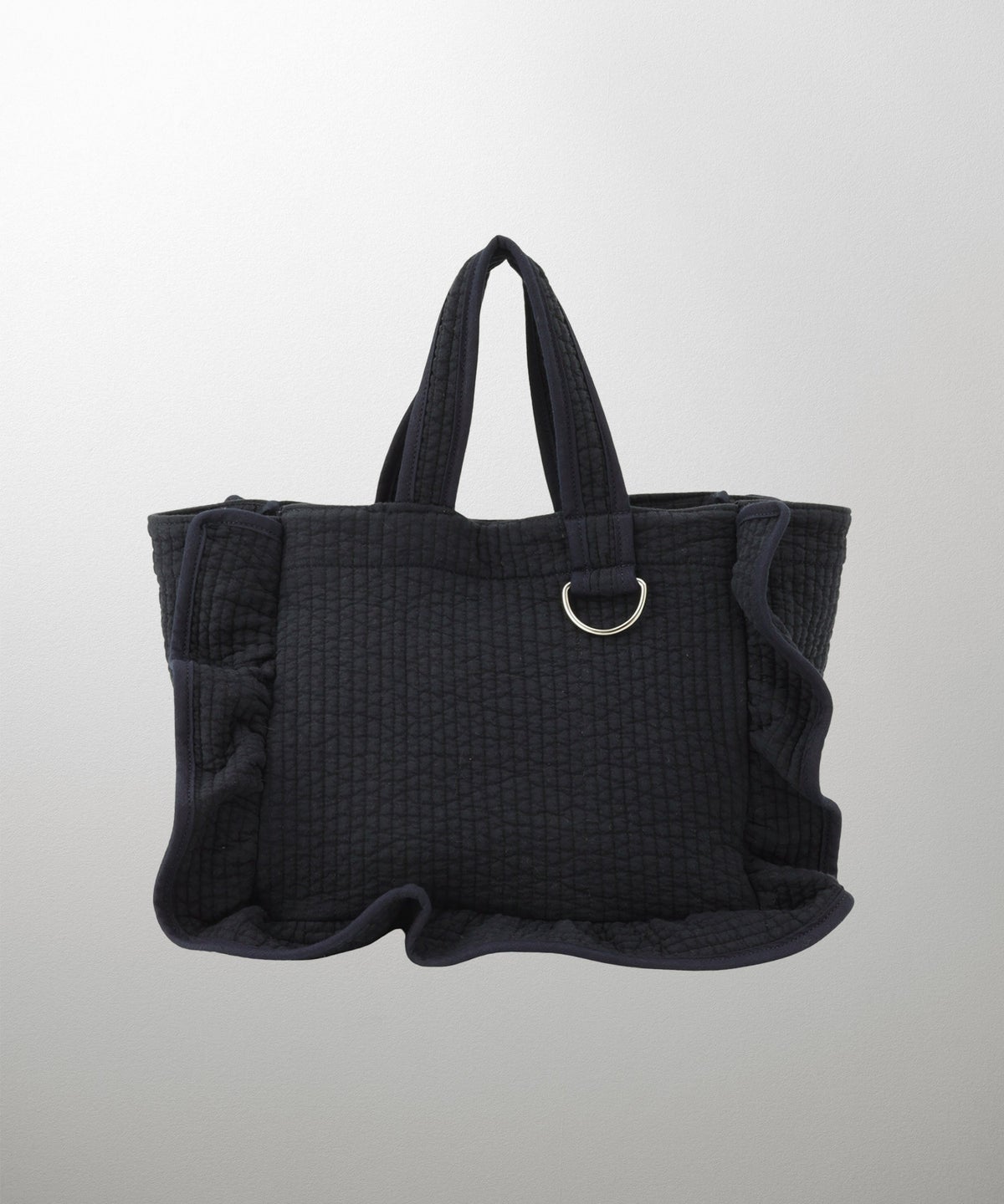 ラッフル ヌビ バッグ スタンダード アイボリー チャコール ネイビー フリーサイズ ラッフルヌビバッグスタンダード HUIT