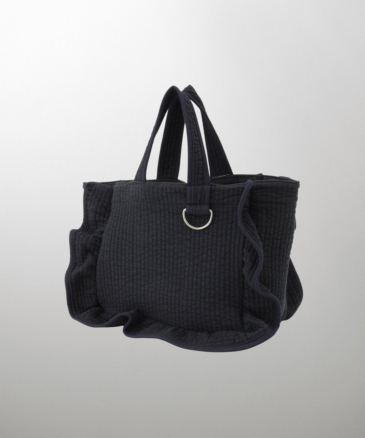 ラッフル ヌビ バッグ スタンダード アイボリー チャコール ネイビー フリーサイズ ラッフルヌビバッグスタンダード HUIT