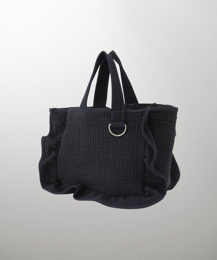 ラッフル ヌビ バッグ スタンダード アイボリー チャコール ネイビー フリーサイズ ラッフルヌビバッグスタンダード HUIT
