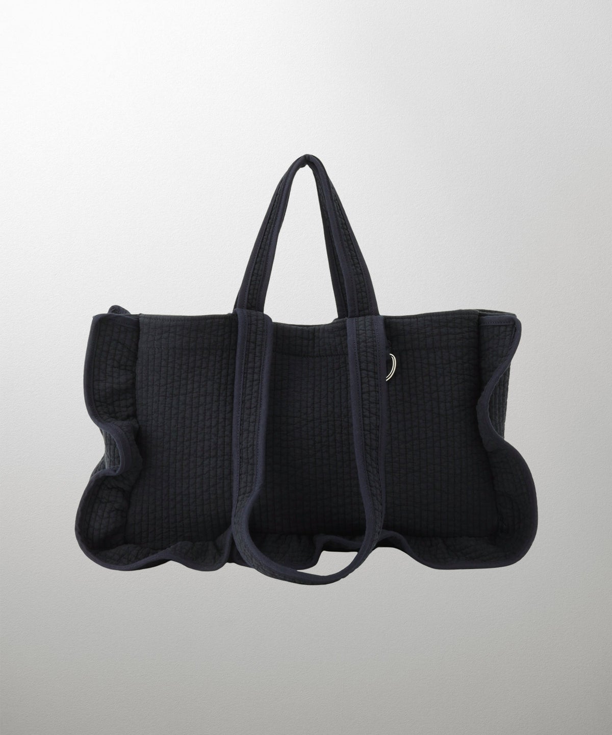 ラッフル ヌビ バッグ Large アイボリー チャコール ネイビー フリーサイズ ラッフルヌビバッグLarge HUIT