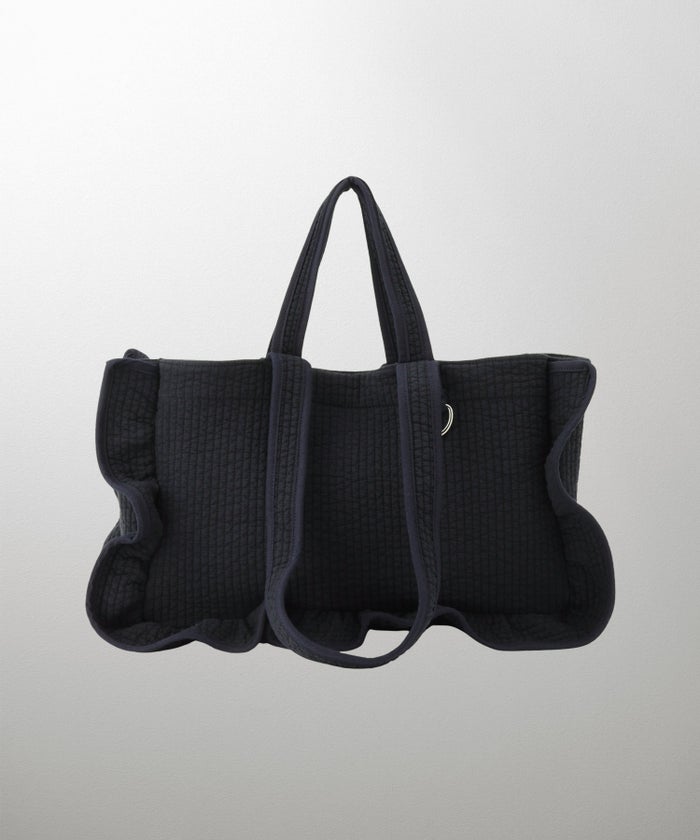 ラッフル ヌビ バッグ Large アイボリー チャコール ネイビー フリーサイズ ラッフルヌビバッグLarge HUIT