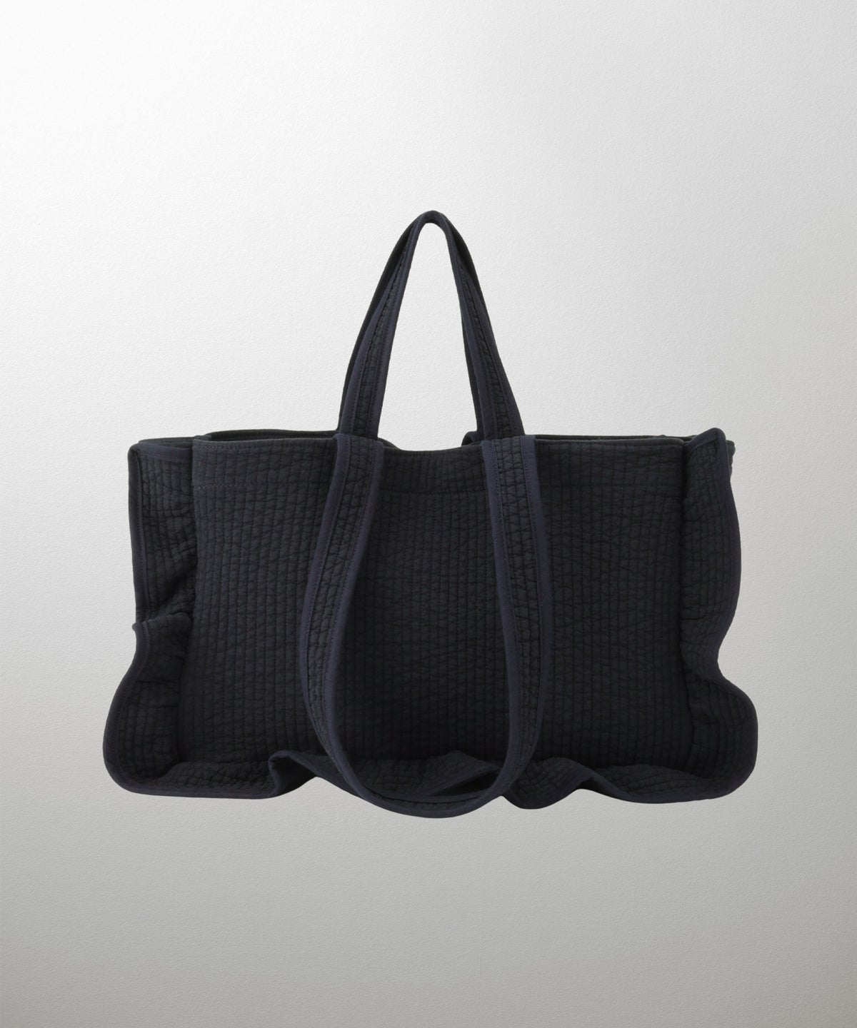 ラッフル ヌビ バッグ Large アイボリー チャコール ネイビー フリーサイズ ラッフルヌビバッグLarge HUIT