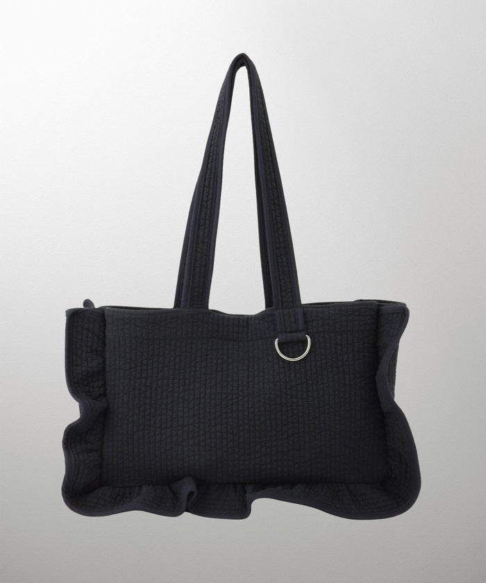 ラッフル ヌビ バッグ Large アイボリー チャコール ネイビー フリーサイズ ラッフルヌビバッグLarge HUIT