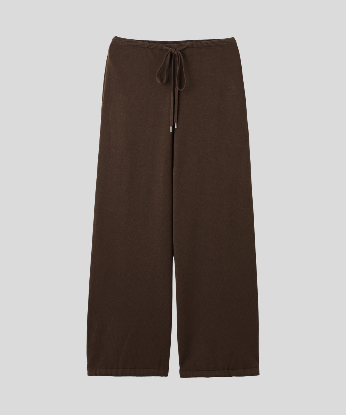 ニットパンツ バレルパンツ ドローストリング 旅行 リラックス ワイドパンツ キノザケイ
