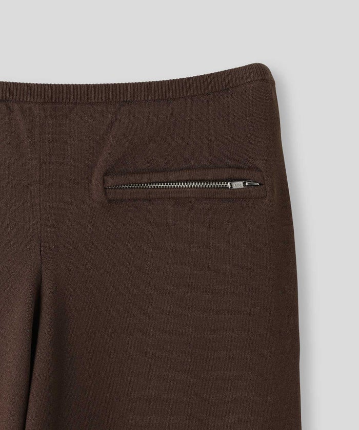 ニットパンツ バレルパンツ ドローストリング 旅行 リラックス ワイドパンツ キノザケイ