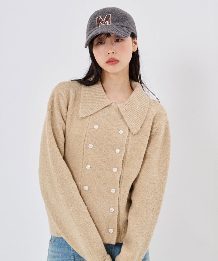 ニットキャップ/イニシャル/イニシャルパッチニットキャップTINA：JOJUN