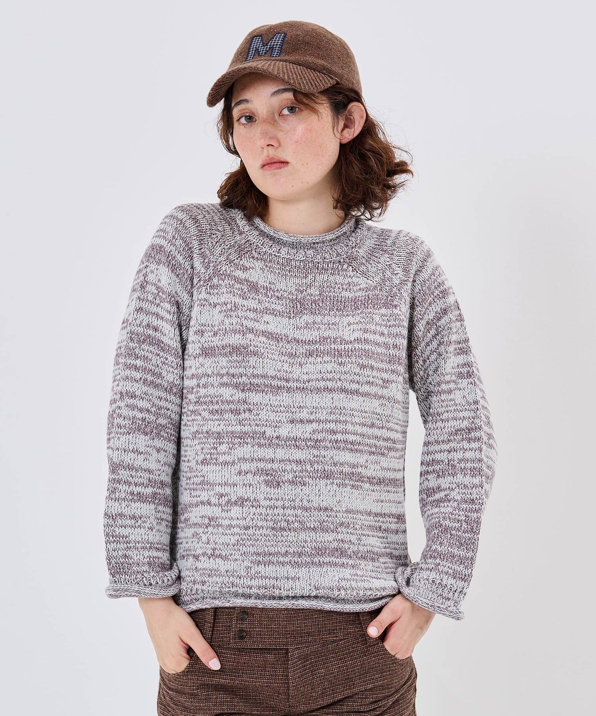 ニットキャップ/イニシャル/イニシャルパッチニットキャップTINA：JOJUN