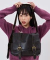 斜めかけ/ショルダーバッグ/ダブル ベルト メッセンジャー バッグ TINA：JOJUN