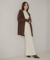 韓国 モード きれいめ 秋冬ニット 羽織り デート 通勤 高見え キノザケイ