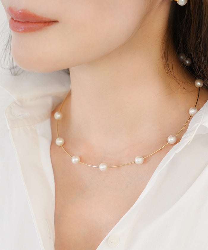 フローティング パール チョーカー Floating Pearl Choker 