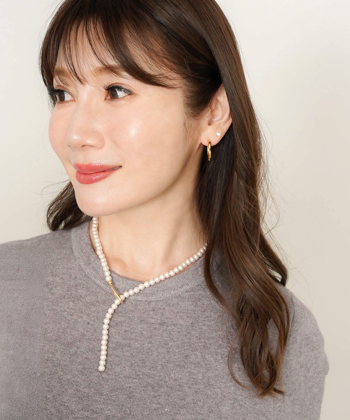 パール ラリエット 2way ネックレス Pearl Lariat 2way Necklace
