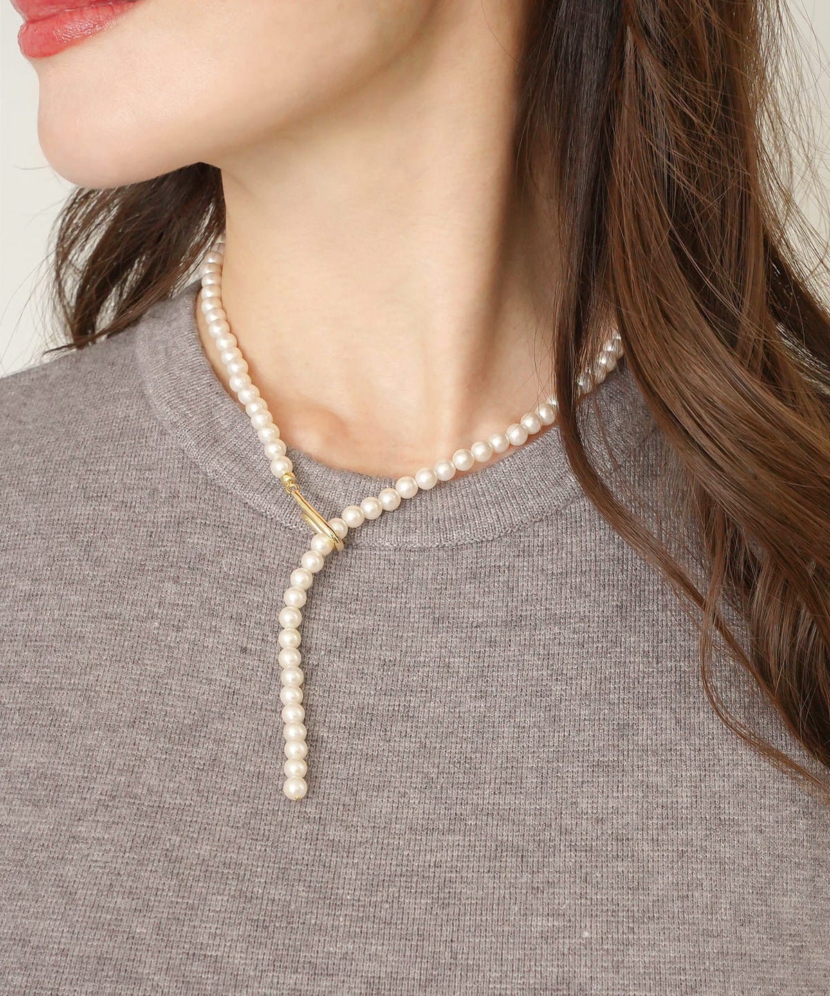パール ラリエット 2way ネックレス Pearl Lariat 2way Necklace