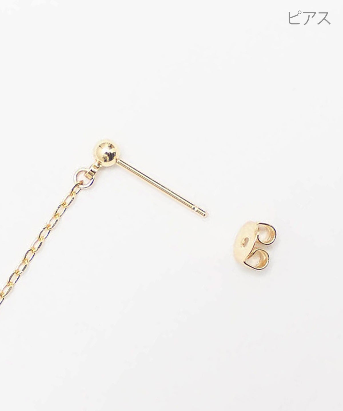パール オープン ハート ロング ピアス イヤリング Pearl Open Heart Long Pierce Earring