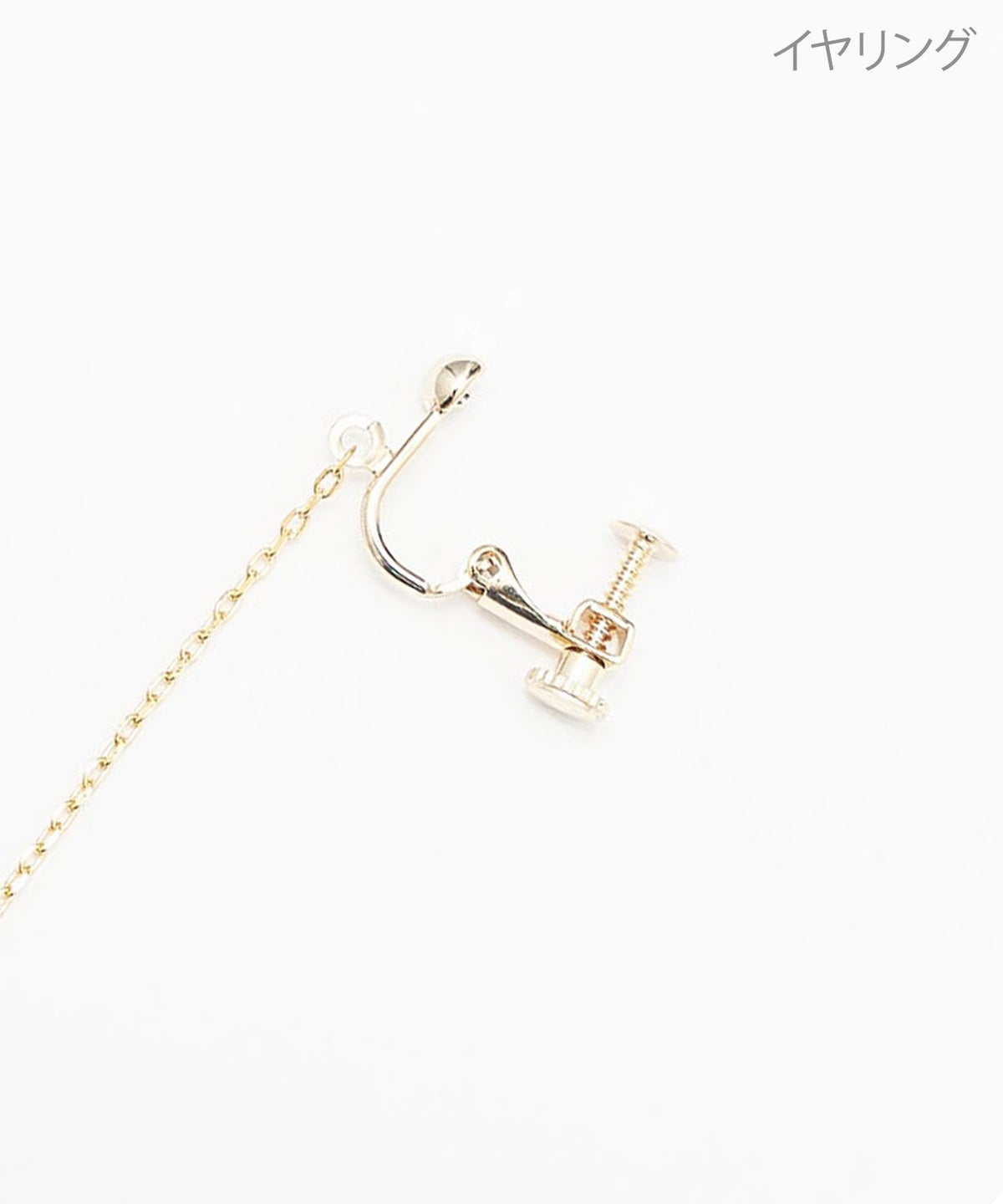 パール オープン ハート ロング ピアス イヤリング Pearl Open Heart Long Pierce Earring